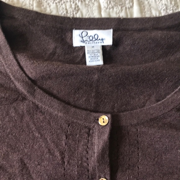 Brown Lily Pulitzer Cardigan - Picture 3 of 4